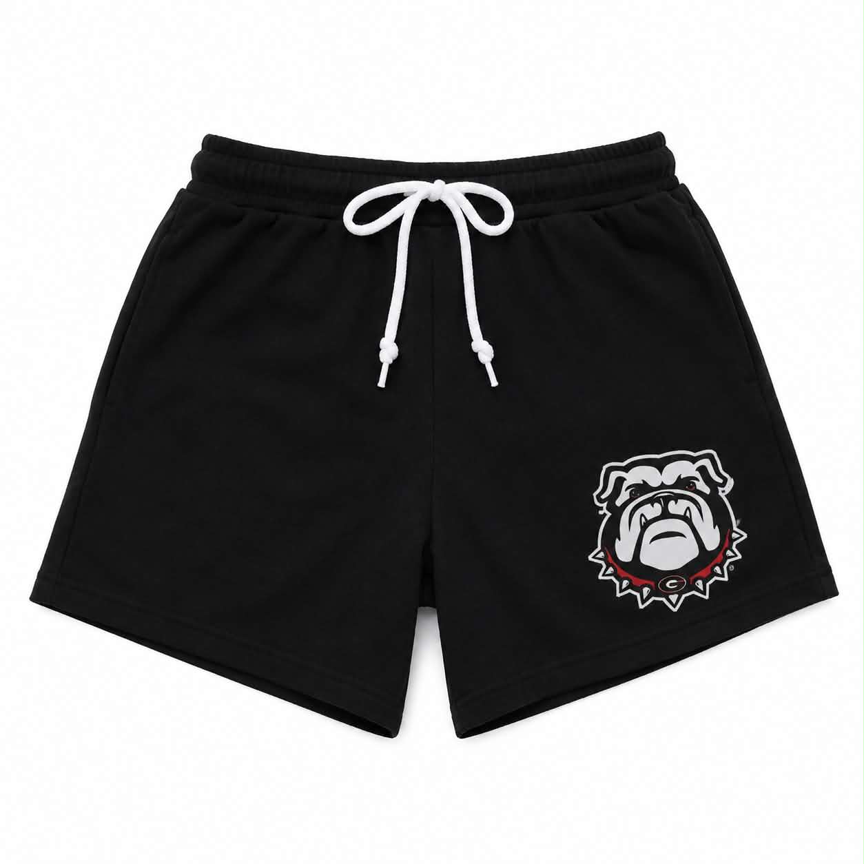 (Custom Design Preorder MOQ 5) Teams Georgia Black Shorts Adult and Kids
