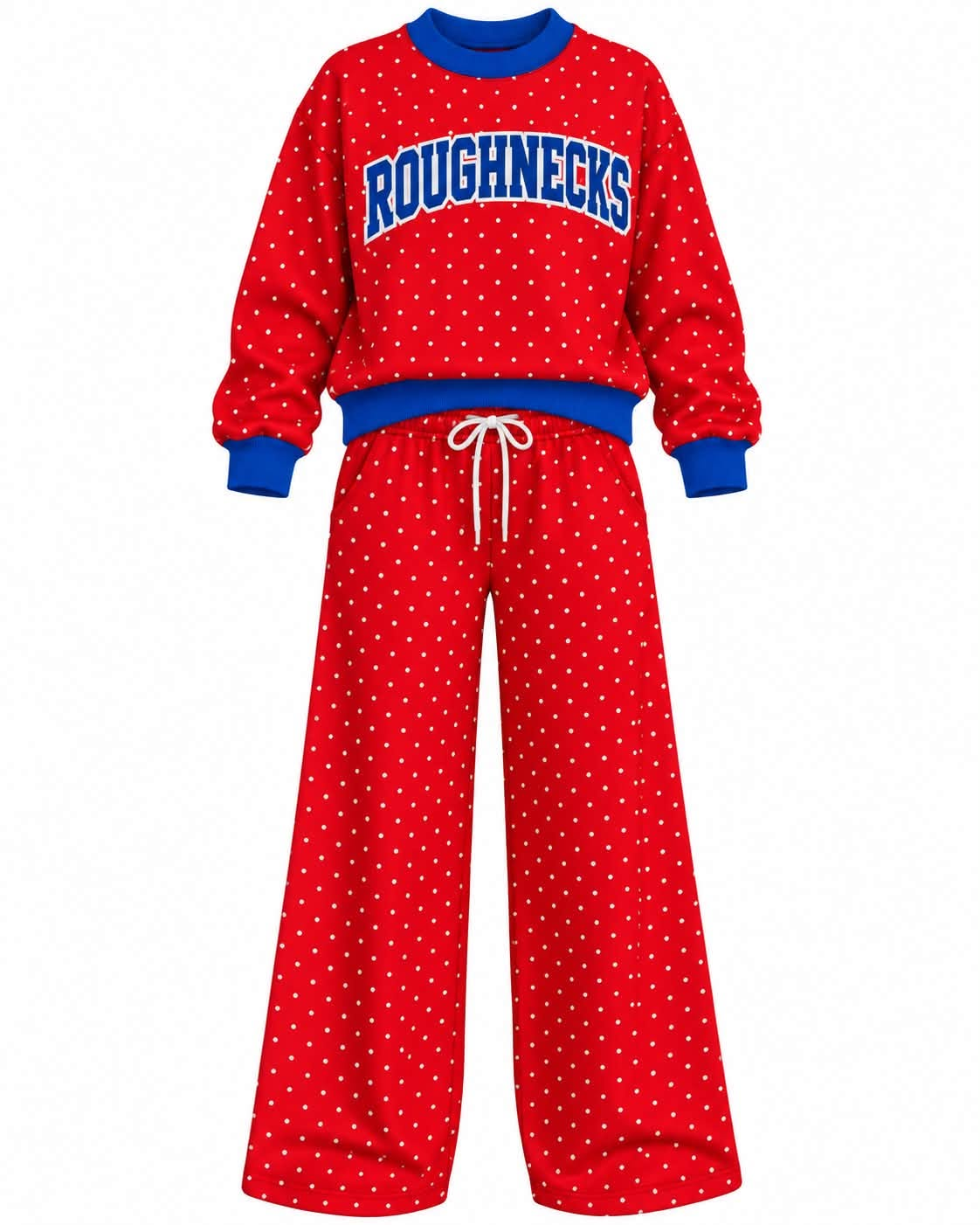 Preorder( 5 MOQ) Baby Girls Roughnecks Red Polka Dot Outfit