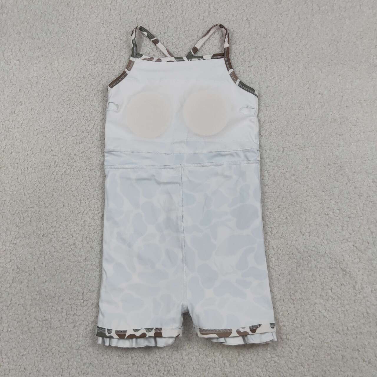 GSD4117 Camo Animals Hunting Strap Ruffle Baby Girls Summer Yoga Dress