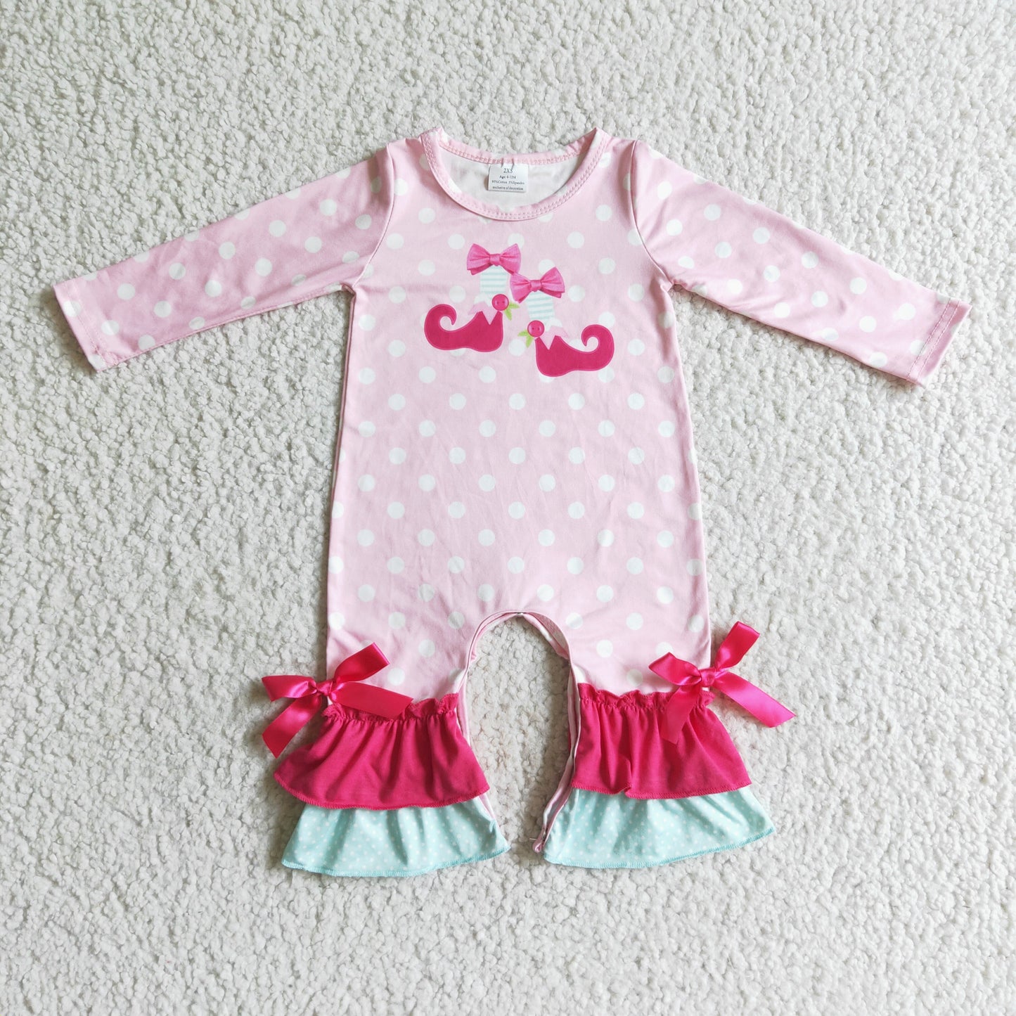 Baby girls Christmas romper 6 A30-16-2