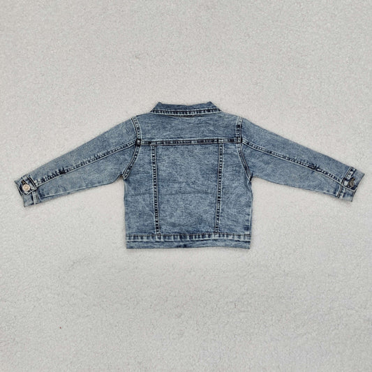 High quality girls kids denim jackets top 6 A5-14