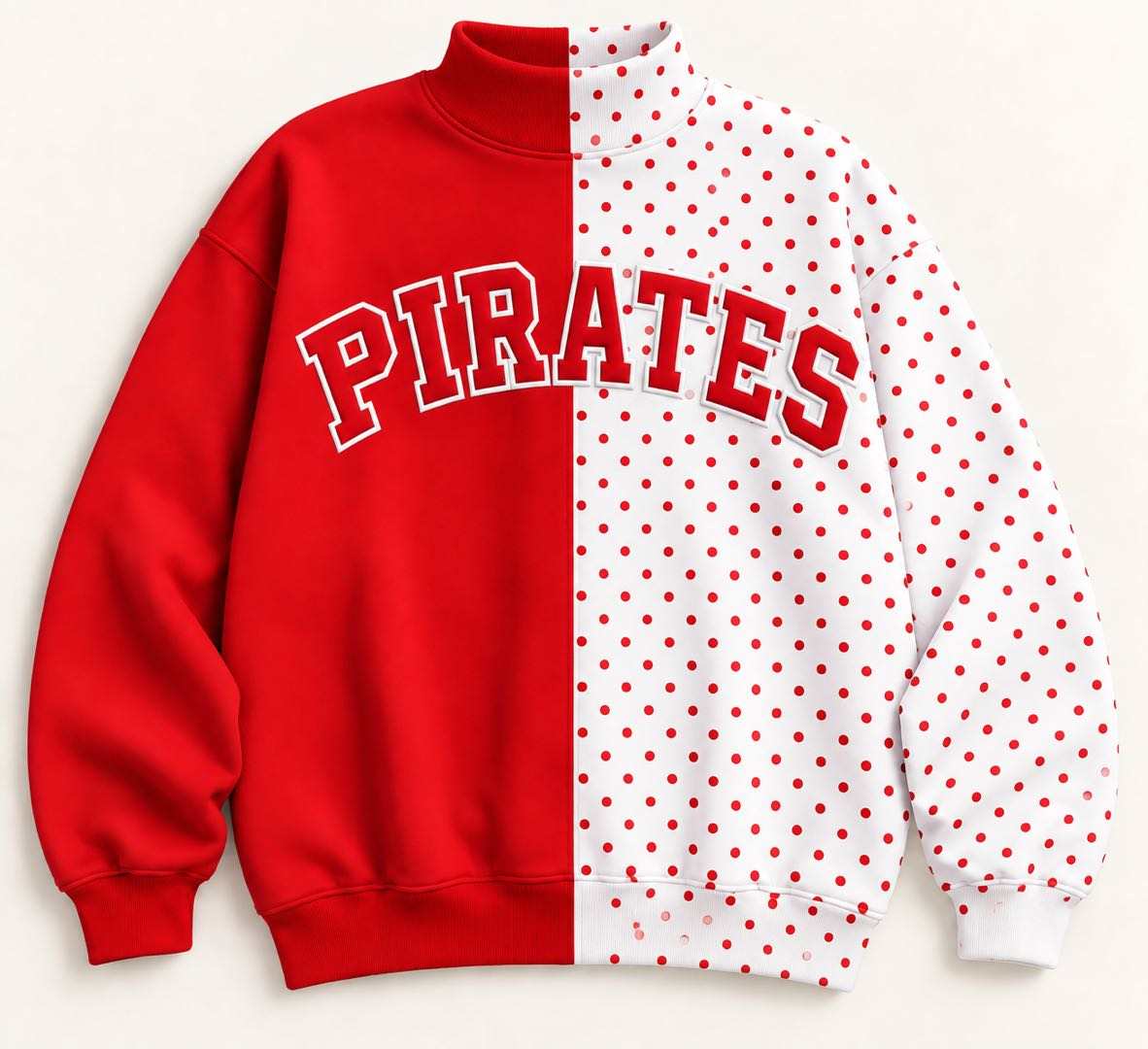 (Custom Design Preorder MOQ 5) Teams Pirates Polka Dot Top