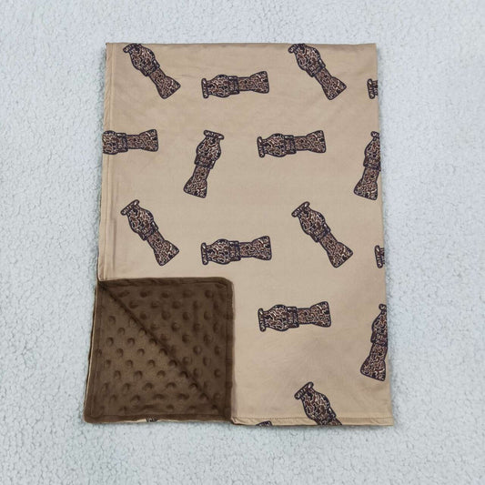 BL0165 Duck Call Brown Camo Baby Hunting Blanket