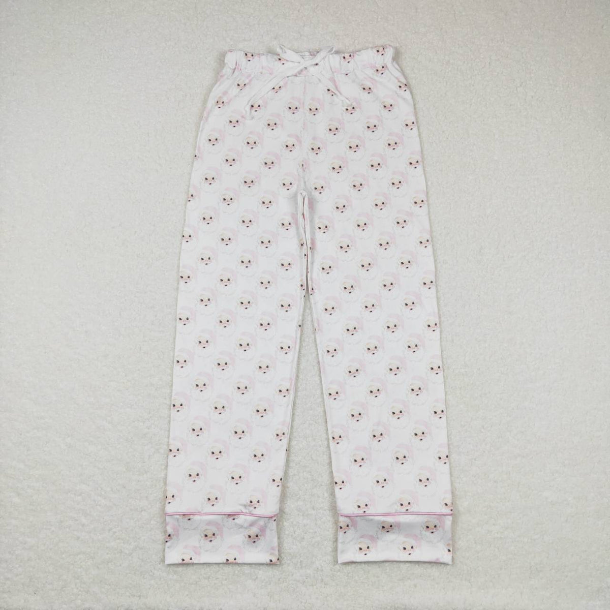 Santa Blue & Pink Print Family Christmas Pajamas Styles