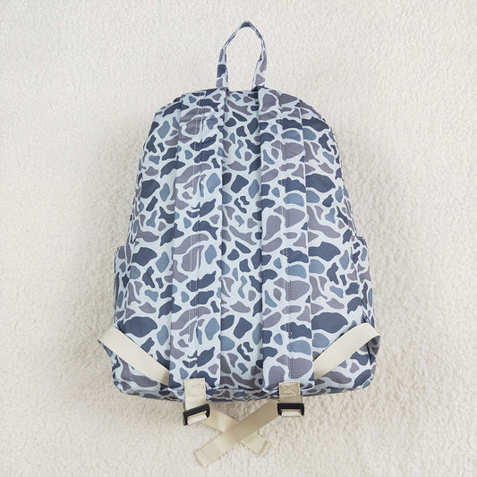 Baby Kids Boys Grey Hunting Camo Backpack Zip Back Bags