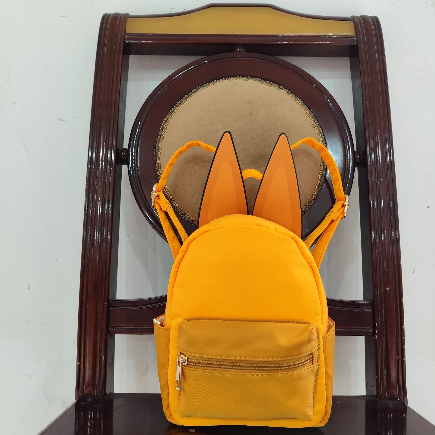Two Colors Sibling Baby Kids Blue Orange Dogs Backpacks Bags