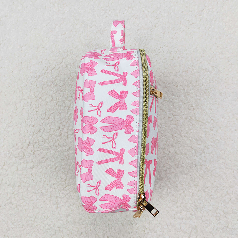 Baby Girls Pink Bows Lunch Dinner Picnic Box Bags