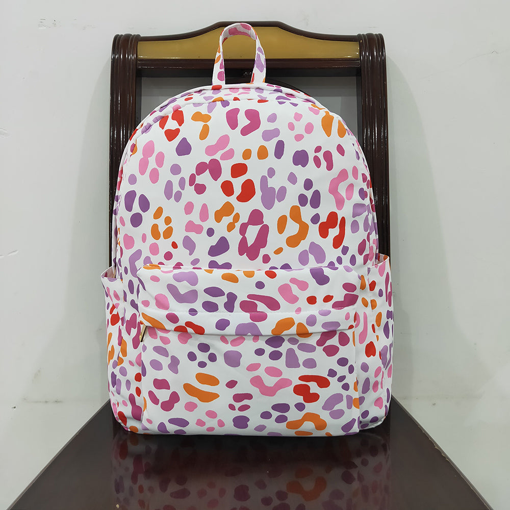 Baby Girls Pink Leopard School Backpack Bags