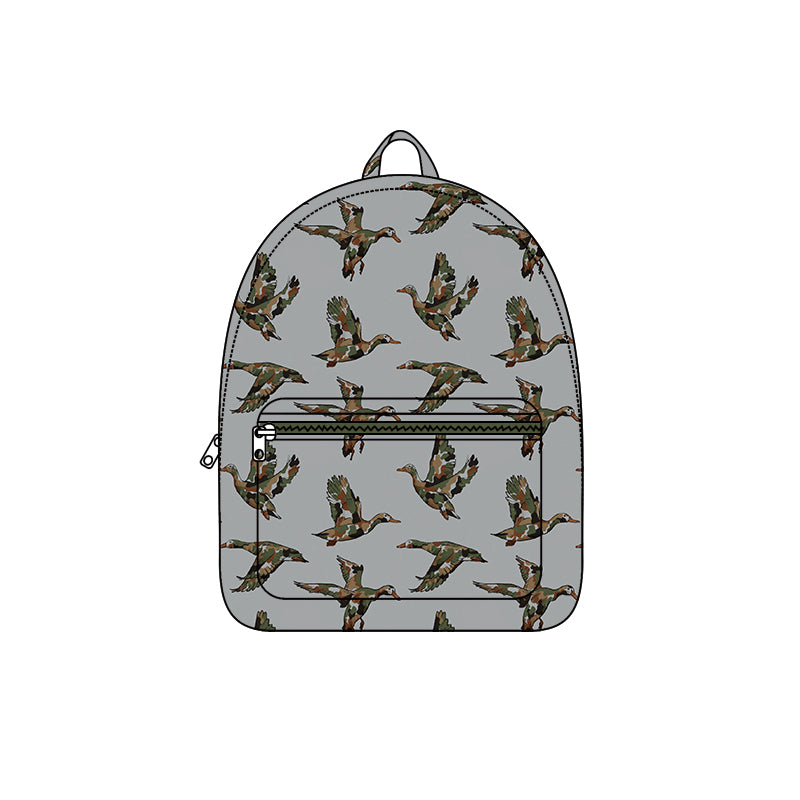 9.24 BA0454 Preorder Mallard Duck Camo Print Kids Backpack Bags
