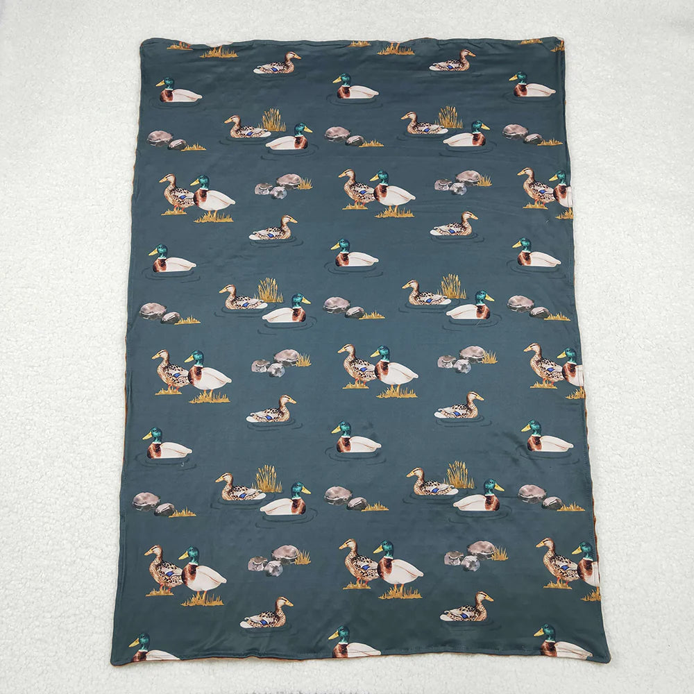 Baby Kids Mallard Duck Minky Blankts