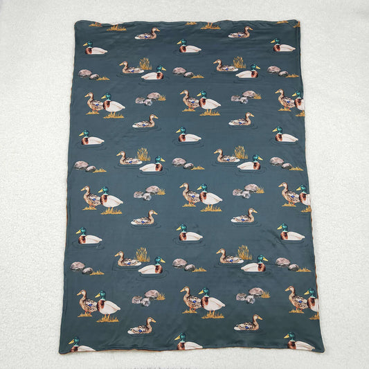 Baby Kids Mallard Duck Minky Blankts