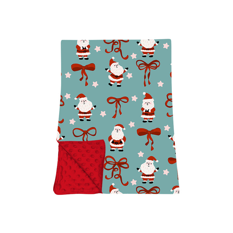 8.8 BL0294 Preorder Christmas Santa Bow Blanket