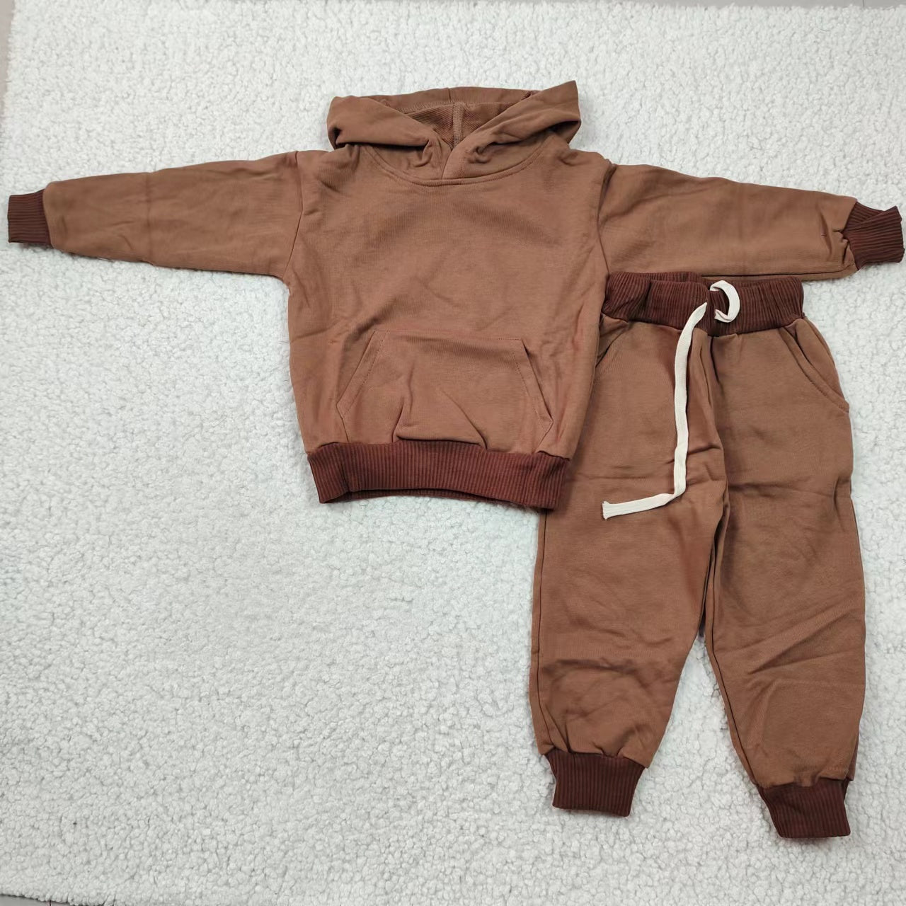 Boys brown cotton hoodie outfits BLP0166