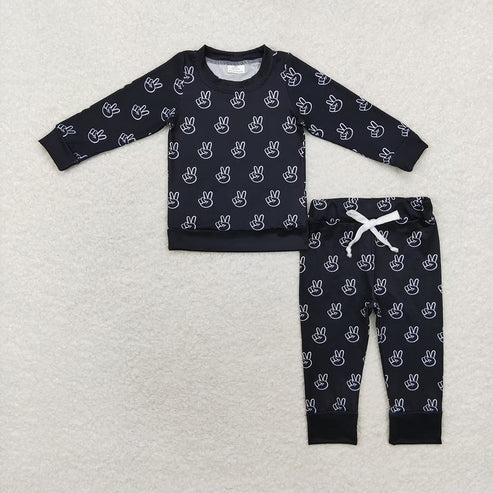 Baby Boys Western Sibling Long Sleeve Pajama Set