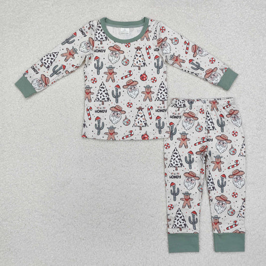 Sibling Baby Boys Christmas Santa Long Sleeve Top Pants Outfit