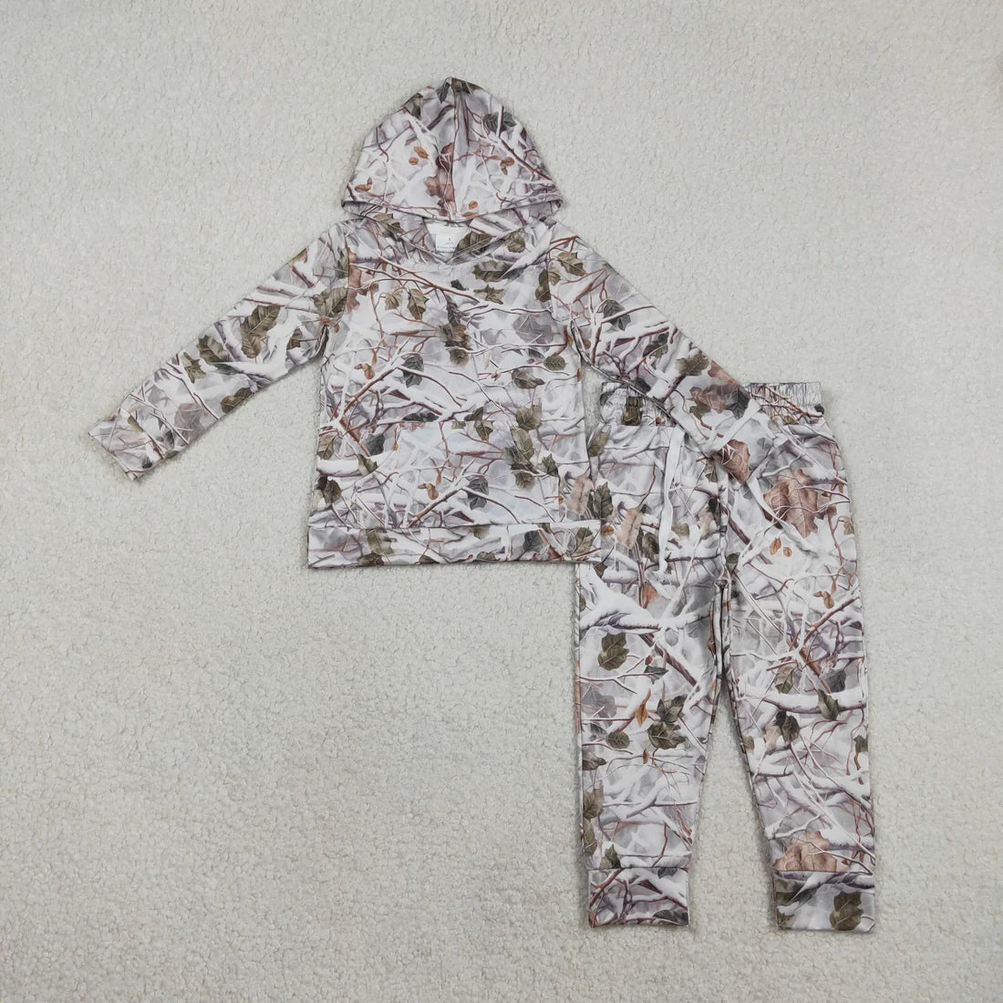 Baby Boys Southern Leaves Camo Pocket Hoodie Jogger Outfit