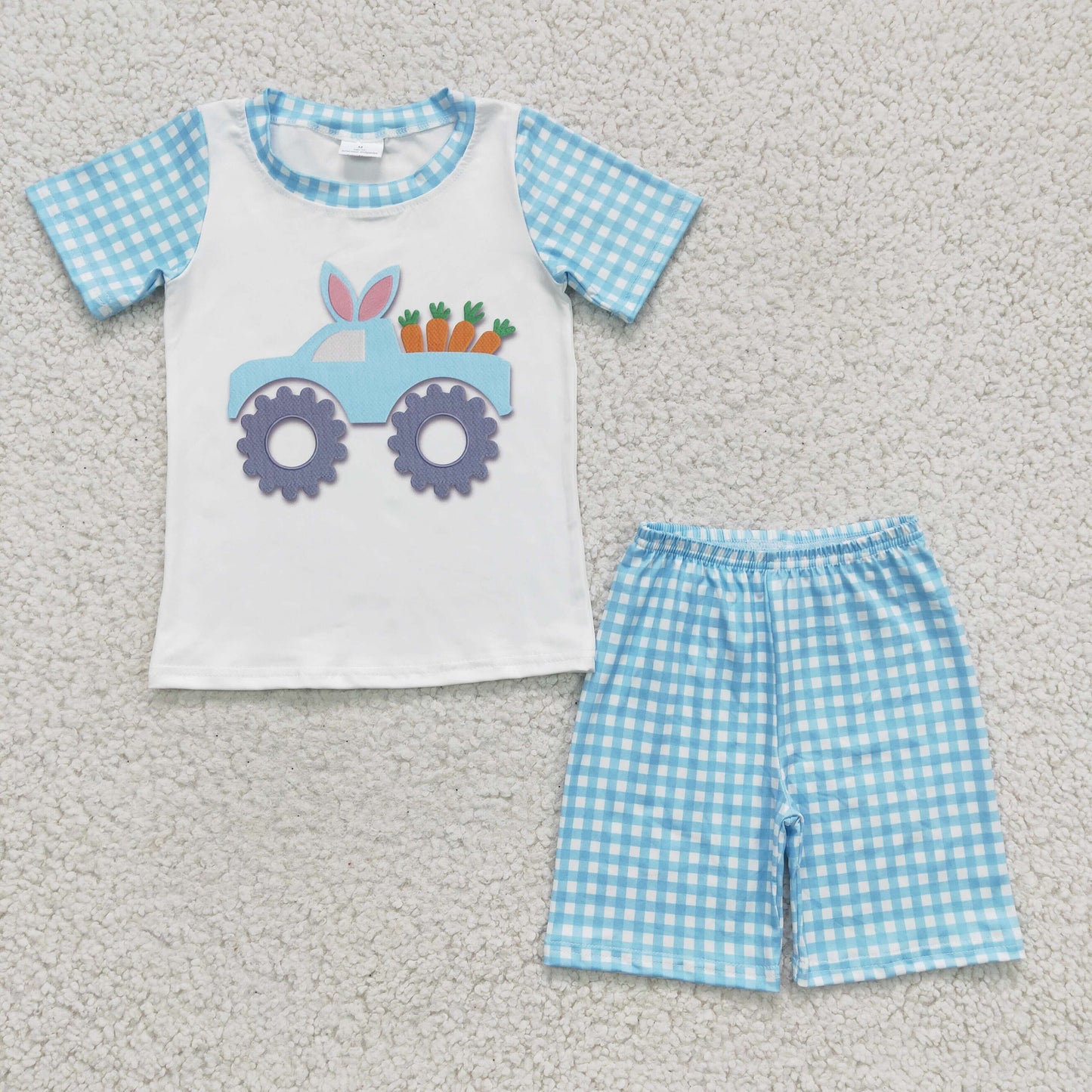 (Promotion)Boys Easter truck outfits BSSO0091