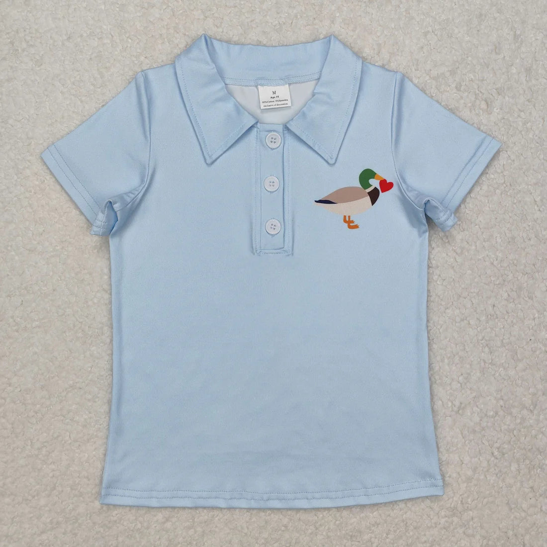 Sibling Baby Boys Whale Ducks Heart Short Sleeve Valentines Pullovers Top