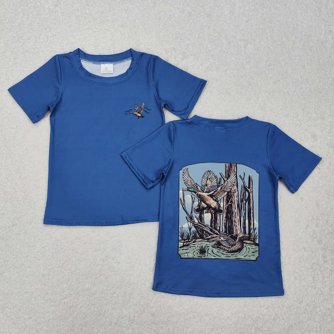 Sibling Baby Boys Short Sleeves Dog Deer Ducks Western Hunting Tee Shirts Tops