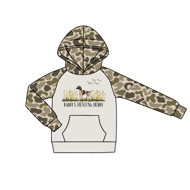 4.18 Toddler Boys Hunting Camo Long Sleeve Hoodie Top Preorder