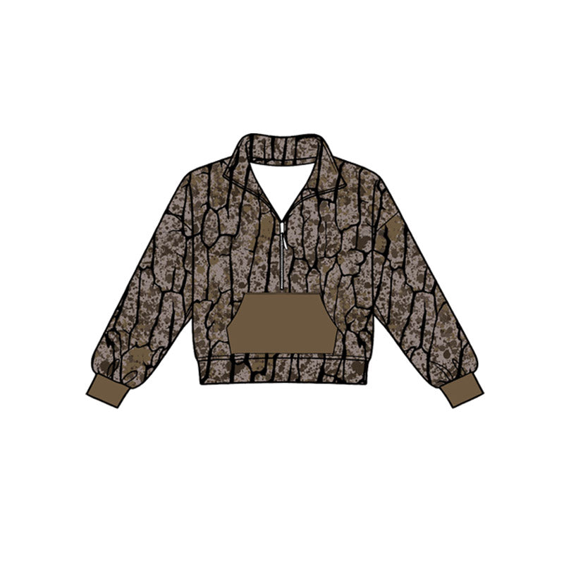 4.18 Green Camo Girl Long Sleeve Pullover Preorder