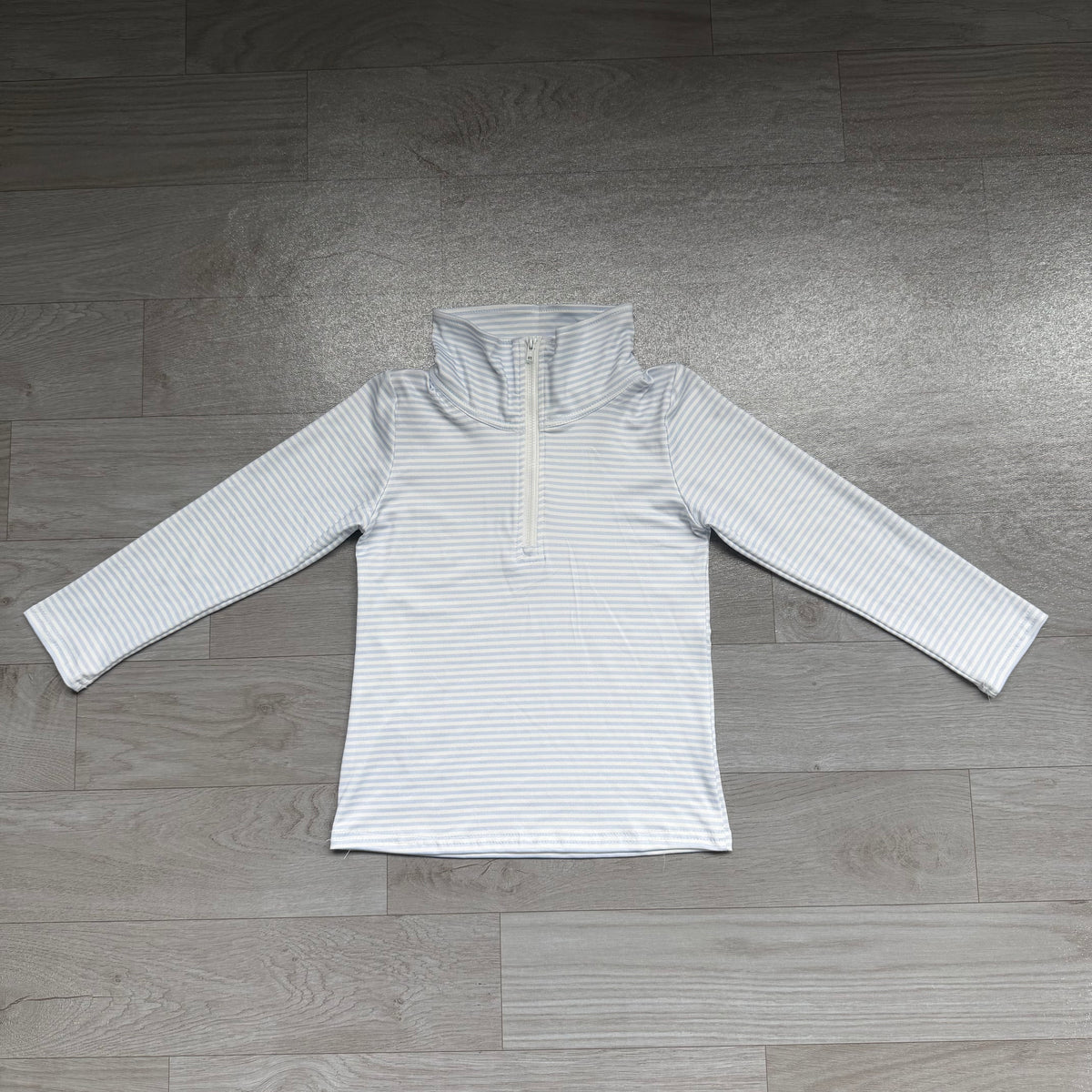 7.6 BT1878 Preorder Kids Boys Blue Long Sleeve Zipper Pullover Top