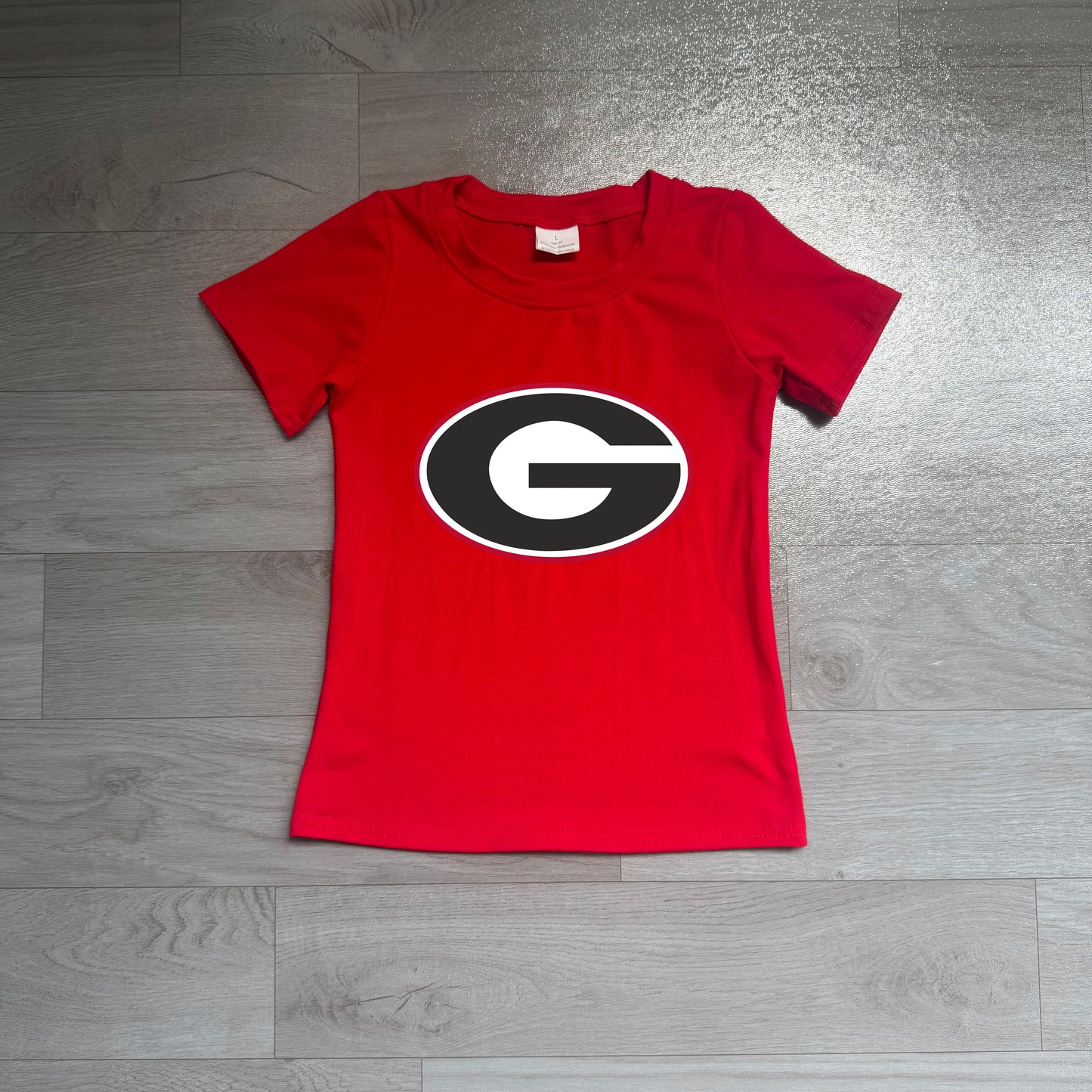 BT1886 Preorder Baby Boys Red Short Sleeve G Team T-shirts Top