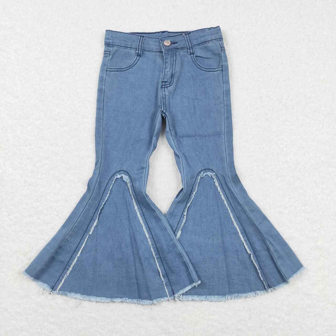 Blue Dinim Girls Bell Bottom Jeans D6-29