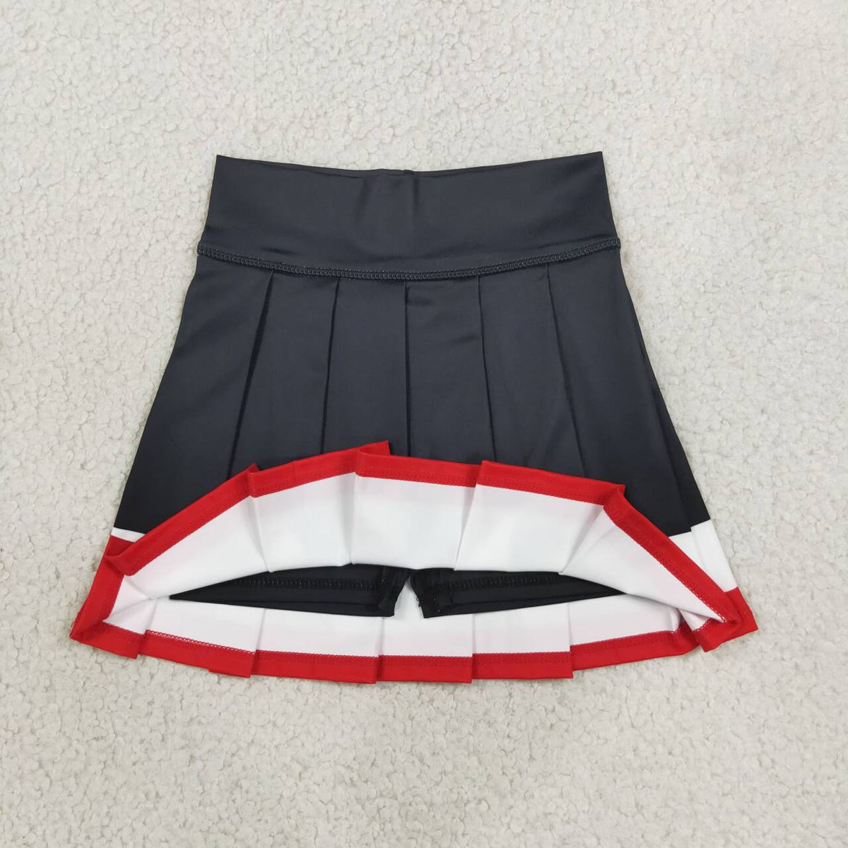 GLK0320 Teams Black White Red Active Skirts Girls Summer Pleated Yoga Skort