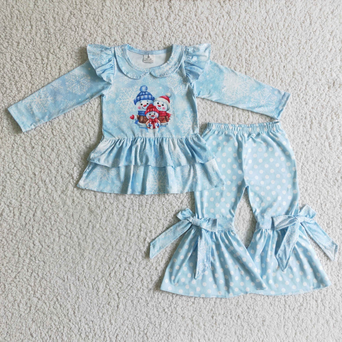 Girls snowflake Christmas outfit GLP0261