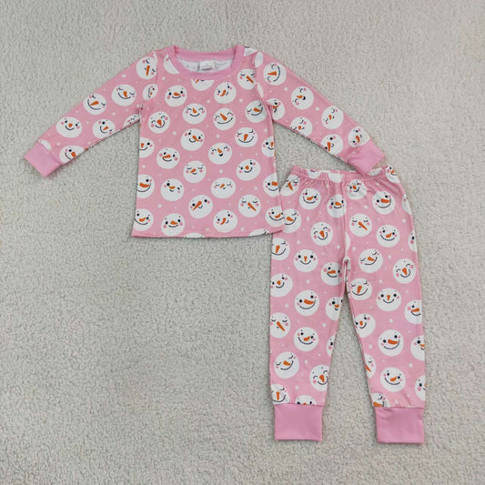 Sibling Baby Girls Boys Winter Snowman Pajama Set Zipper Romper Blanket