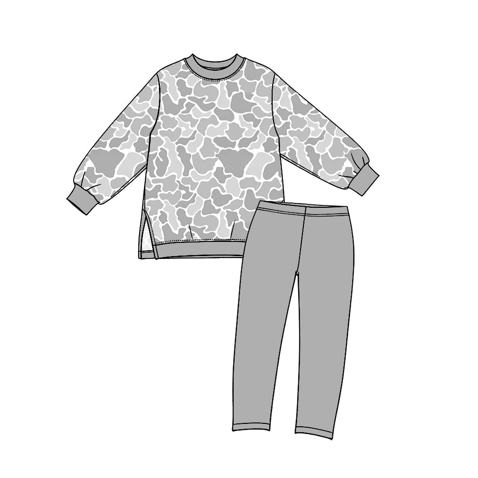 10.12 GLP3994 Preorder Grey Camo Top Leggings Pants Outfit