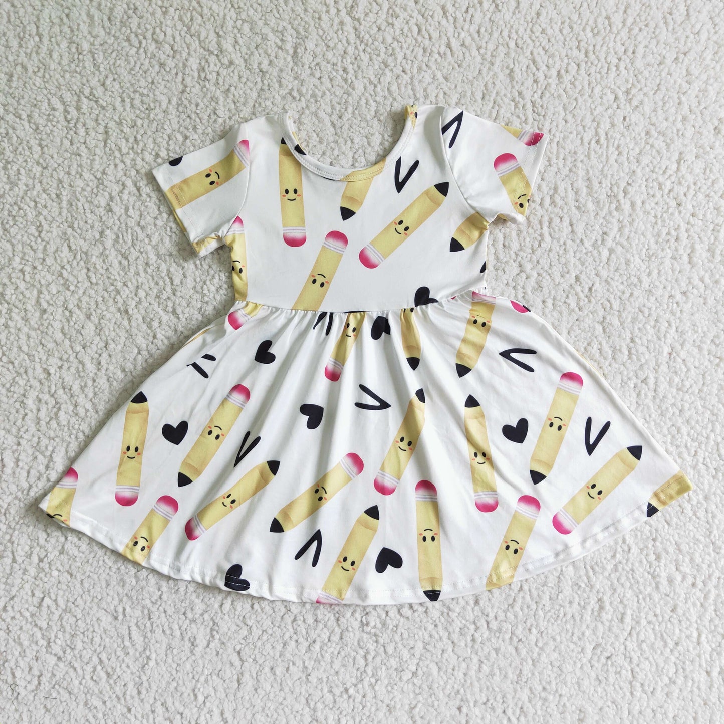 Girls back to school dress GSD0089