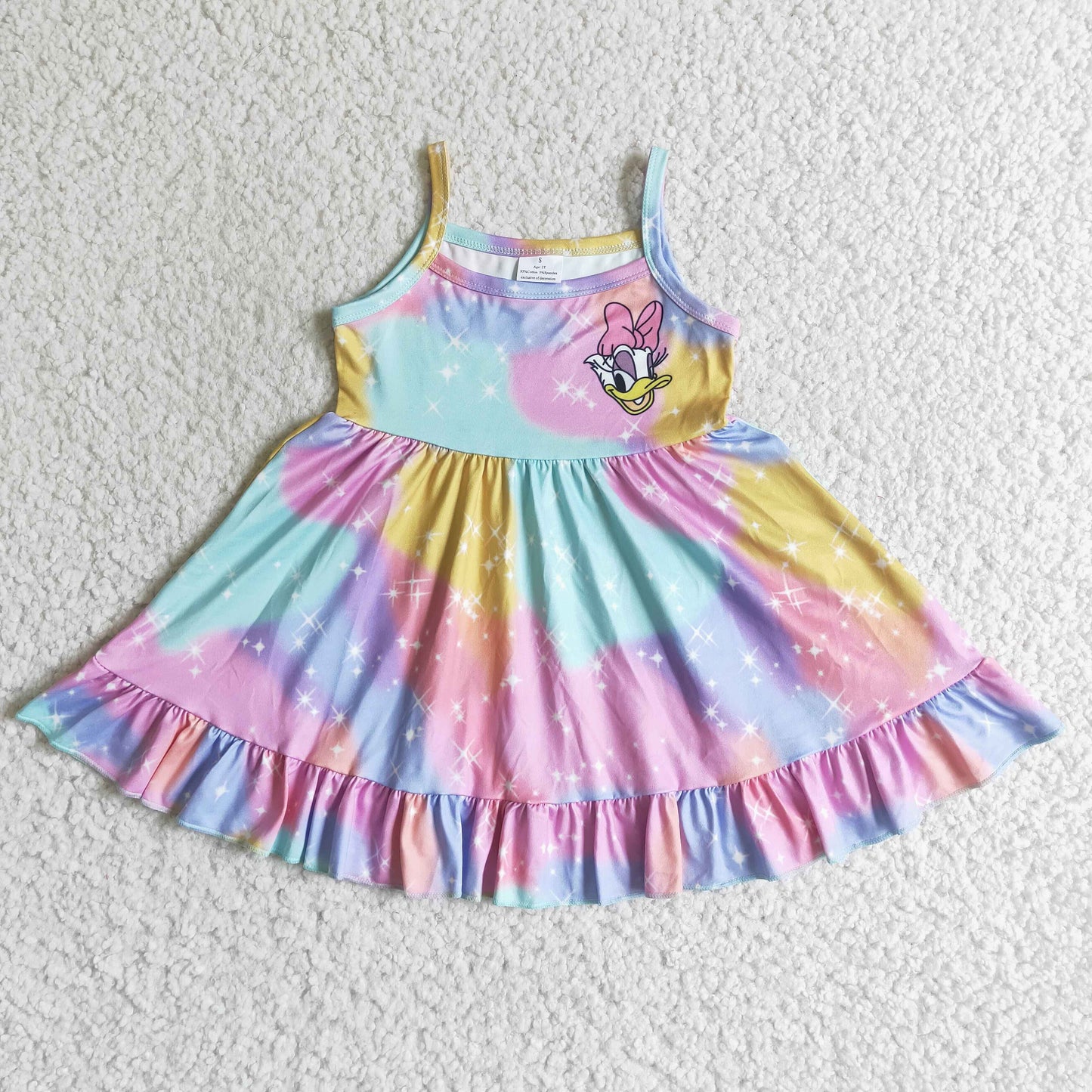 Girls summer knee length dress GSD0126
