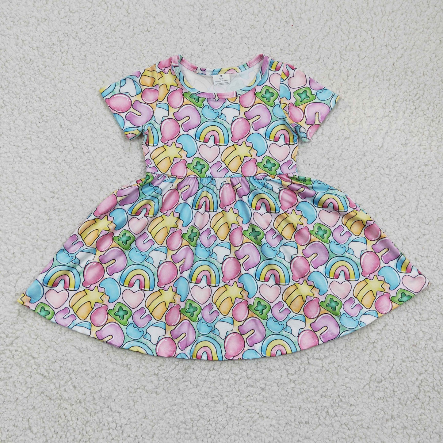 Girls St. Patrick's Day short sleeve dress GSD0171