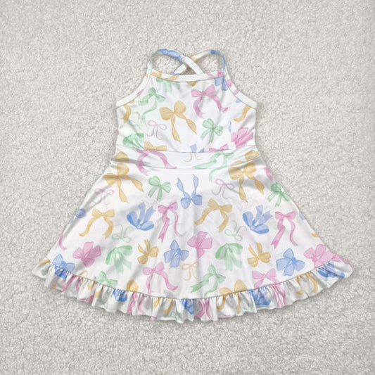 Sibling Baby Girls Straps Sports Wear Yoga Athletic Knee Length Dresses