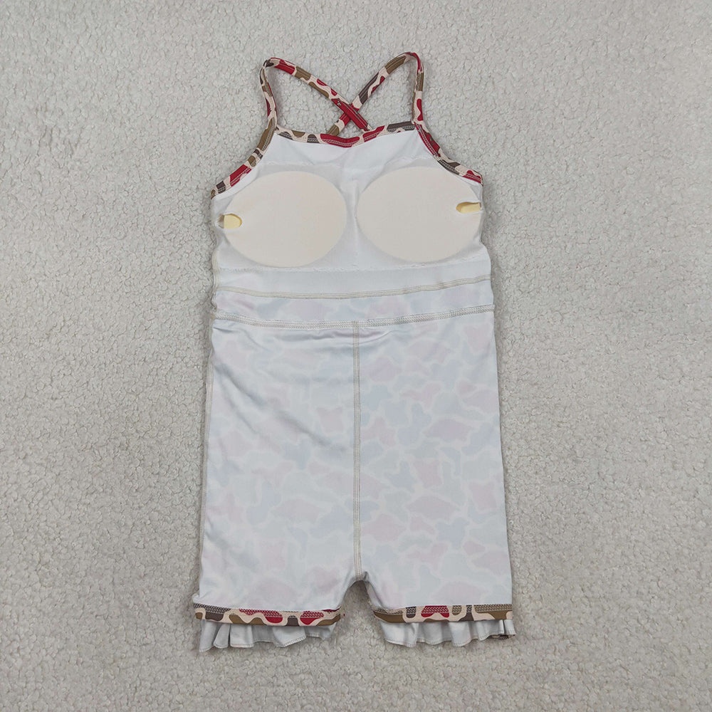 GSD3587 Team Arkansas Red Camouflage Sleeveless Girls Yoga Dress