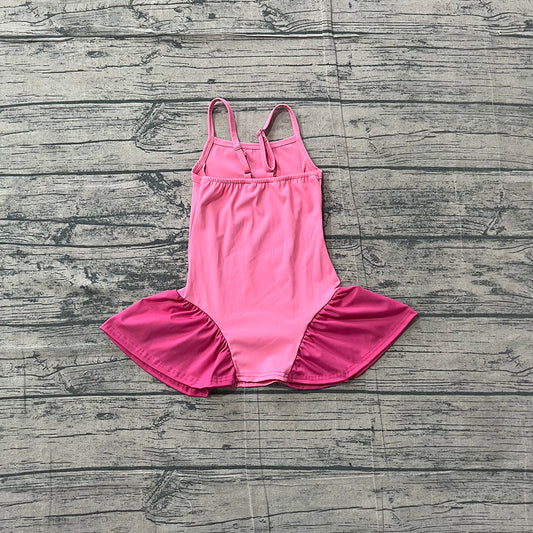 GSD3688 Baby Girls Hot Pink Strap Yoga Dress Preorder
