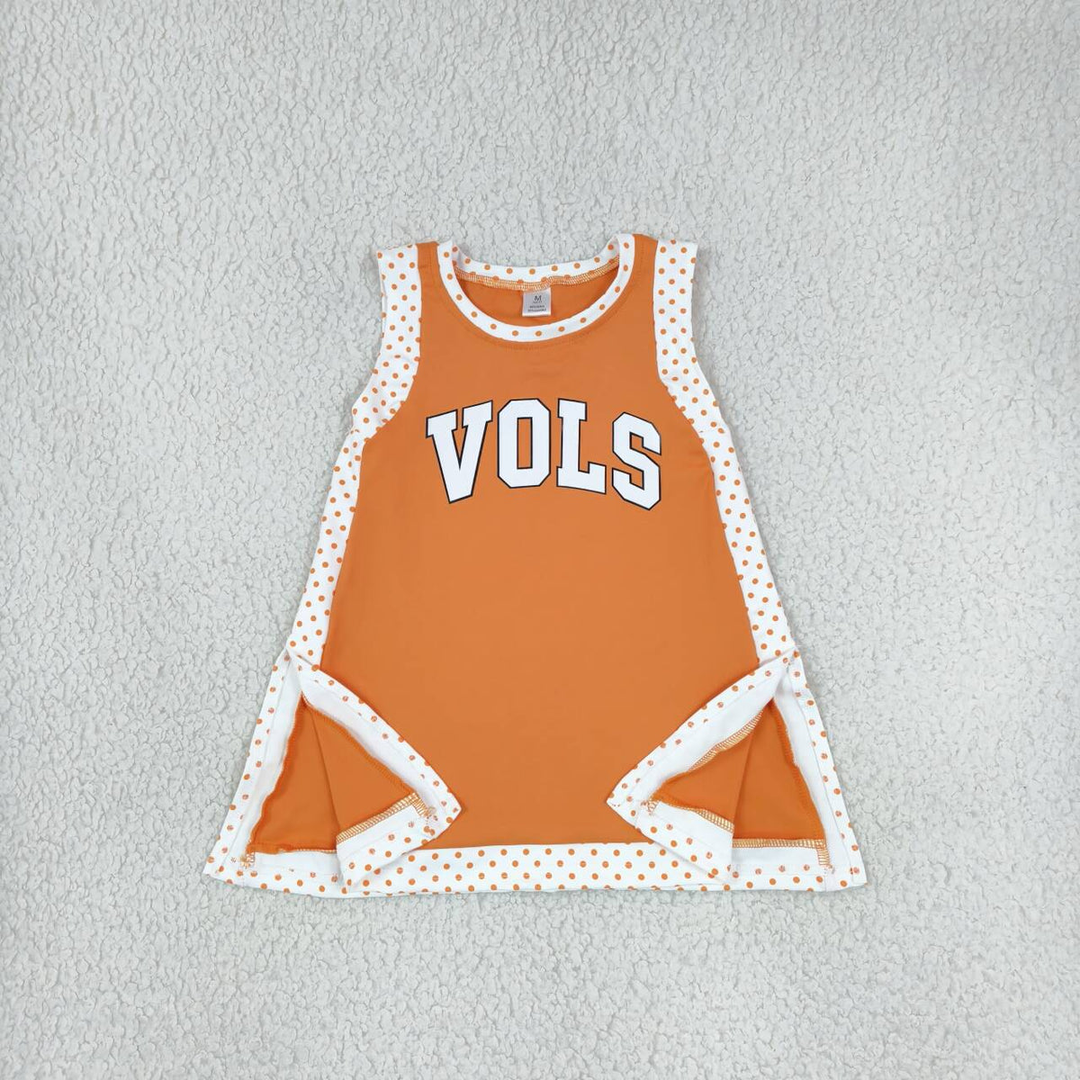 GSD4292 VOLS Vinyl Teams Tennessee Orange Print Girls Summer Sleeveless Yoga Top