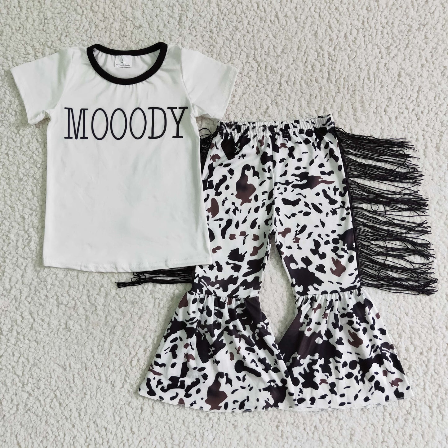 Short sleeve bell bottom pants MOODY outfits GSPO0160