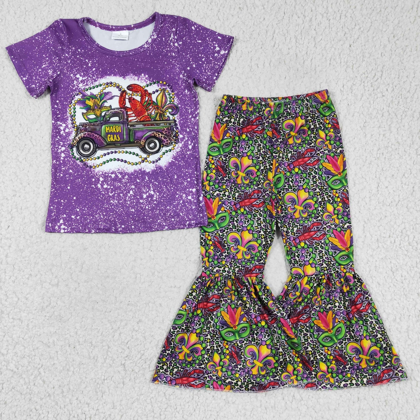 Girls Maidi Gras bell pants outfit GSPO0268
