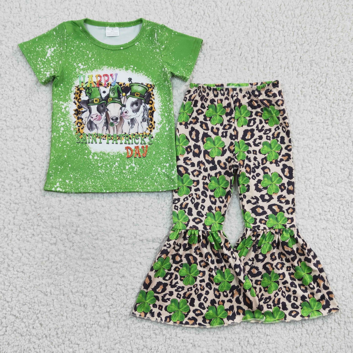 Girls Happy St. Patrick's Day outfit GSPO0329