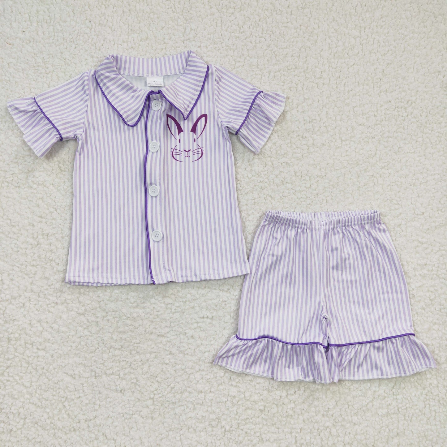 Girls bunny print Easter pajamas GSSO0144