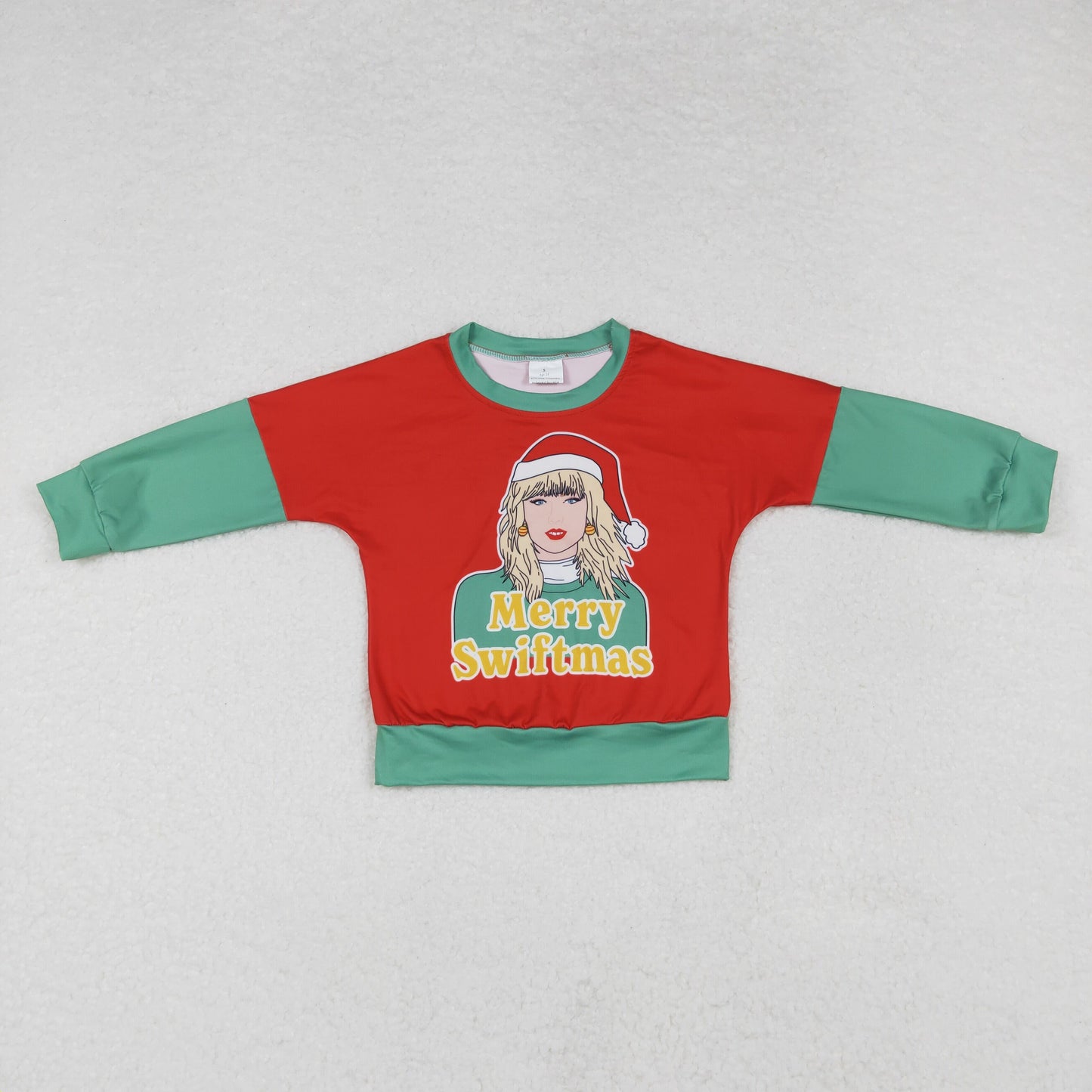 GT0704 Singer Swiftie Print Girls Merry Christmas Tee Shirts Top