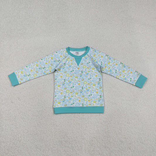 Sibling Baby Girls Long Sleeve Floral Yoga Active T-shirts Top