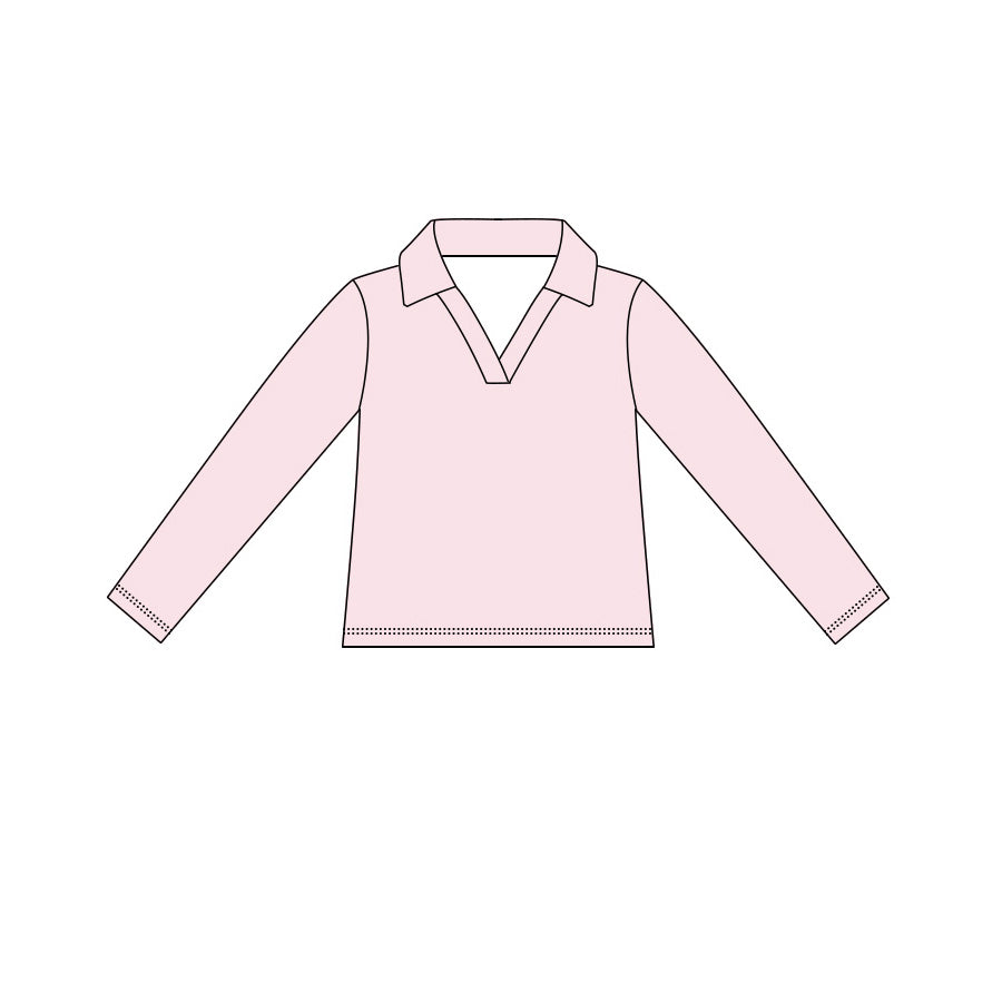 4.15 Kids Girls Pink Active Long Sleeve Pullover Top Preorder