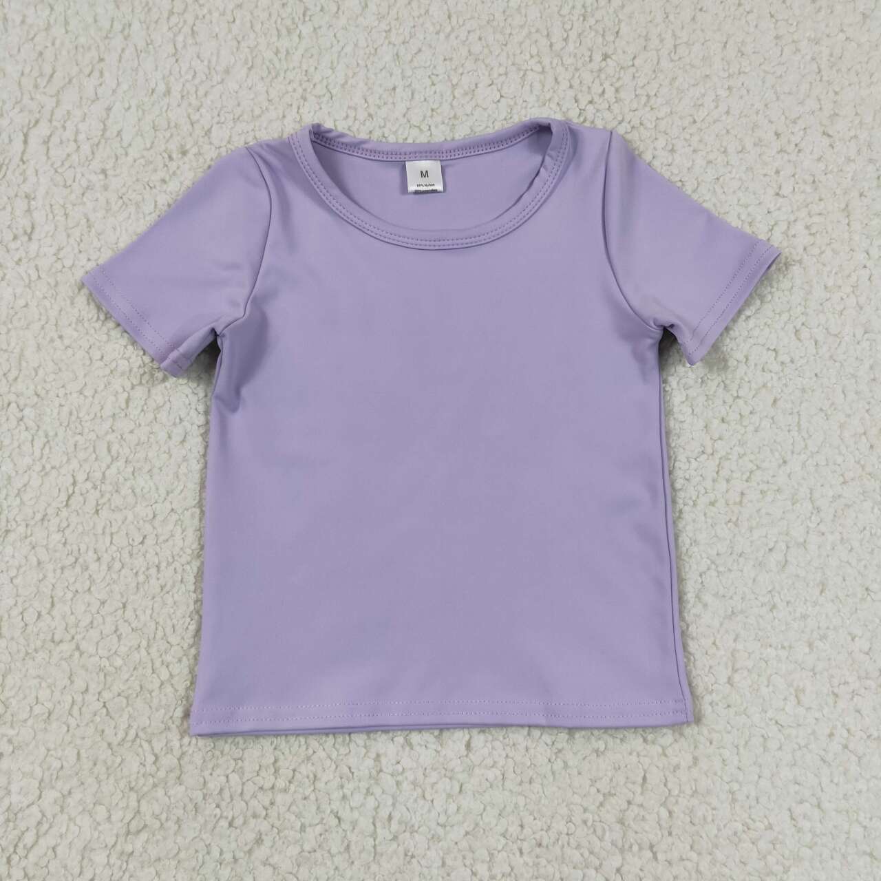 Kids Girls Violet Active Short Sleeve Top