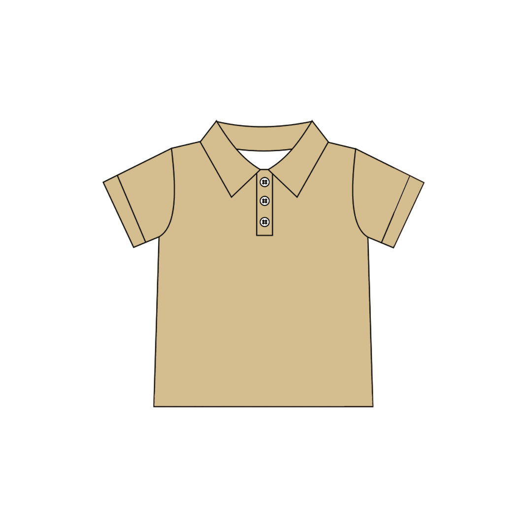 6.29 Preorder GT1726 Kids Girls khaki Active Polo Shirt Top