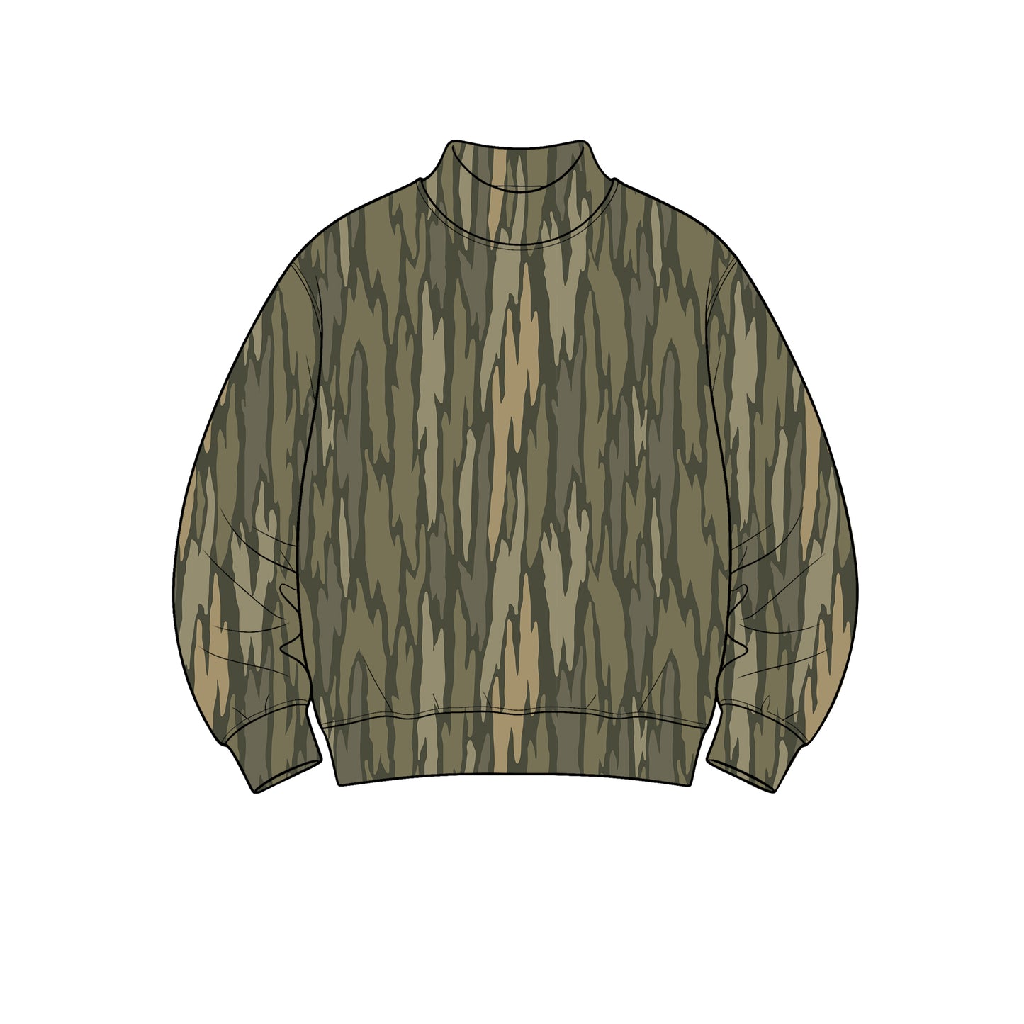 8.31 GT1907 Preorder Adult Camo Print Woman Long Sleeve Mock Neck Yoga Tee Shirts Top