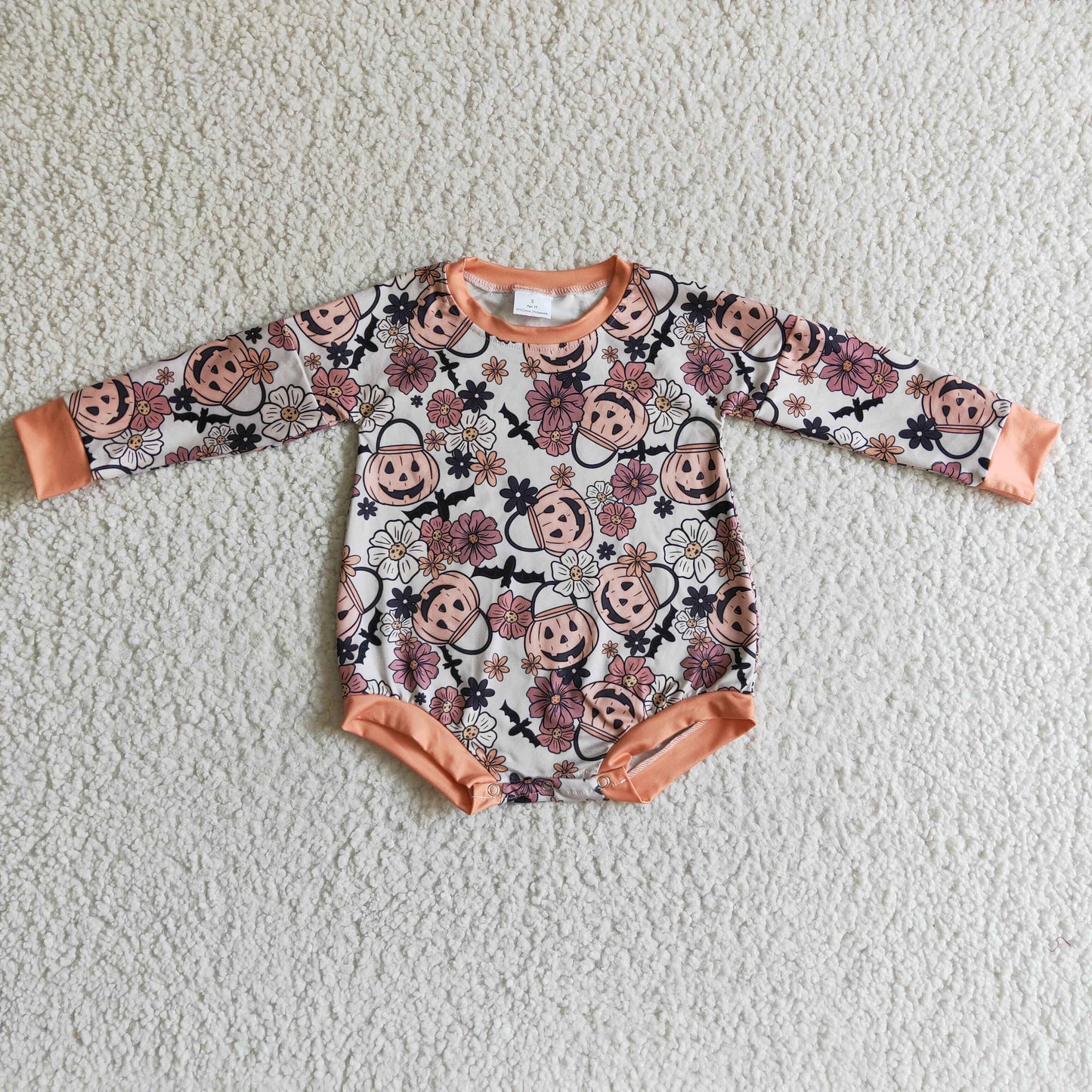 Baby Girls long sleeve Halloween romper LR0159